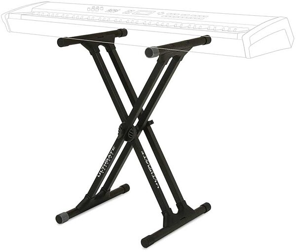 open zoom image for Ultimate Support IQ-3000 Double Braced X-Stand, In Use