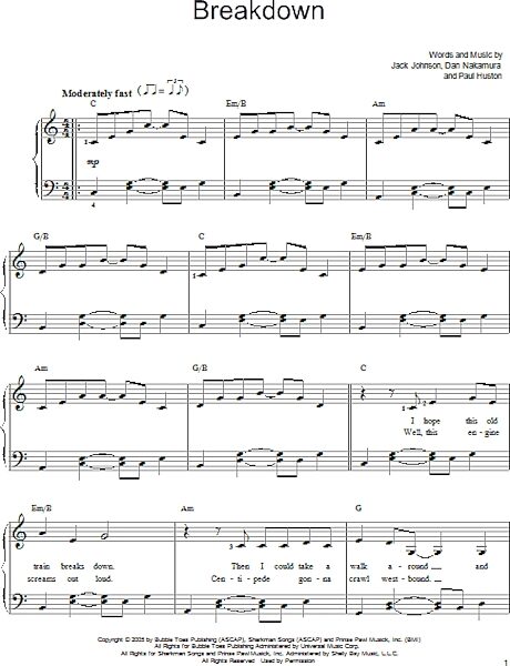 open zoom image for Breakdown - Easy Piano, New, Main