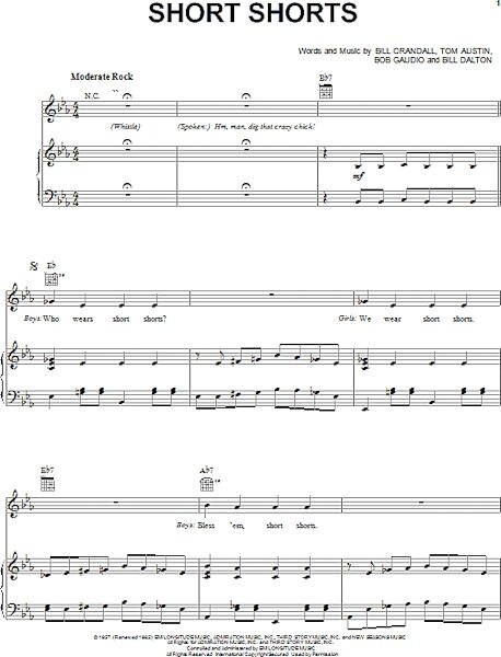 open zoom image for Short Shorts - Piano/Vocal/Guitar, New, Main