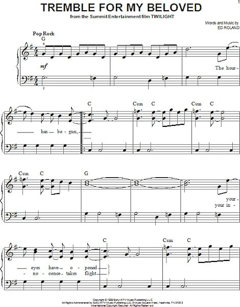 open zoom image for Tremble For My Beloved - Easy Piano, New, Main