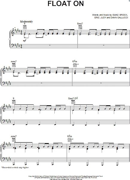 open zoom image for Float On - Piano/Vocal/Guitar, New, Main