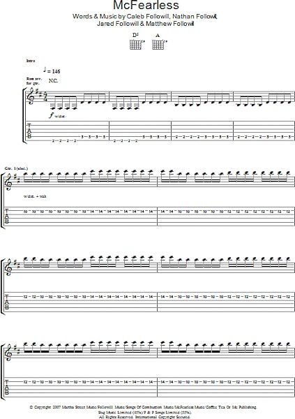 open zoom image for McFearless - Guitar TAB, New, Main