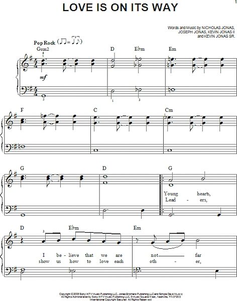 open zoom image for Love Is On Its Way - Easy Piano, New, Main