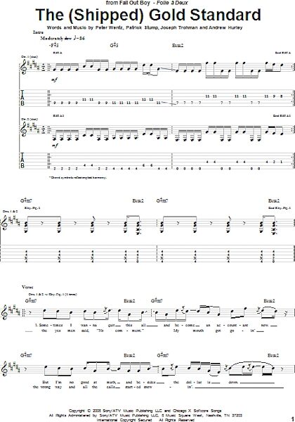 open zoom image for The (Shipped) Gold Standard - Guitar TAB, New, Main