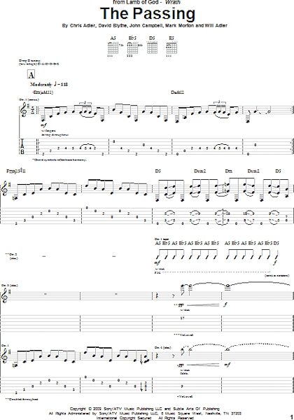 open zoom image for The Passing - Guitar TAB, New, Main