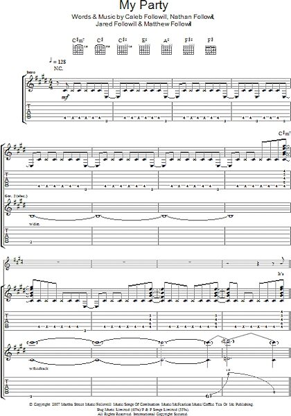 open zoom image for My Party - Guitar TAB, New, Main