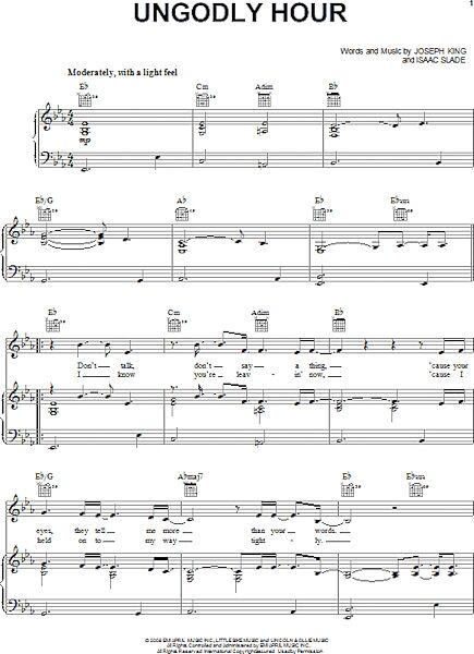 open zoom image for Ungodly Hour - Piano/Vocal/Guitar, New, Main
