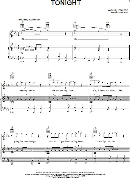 open zoom image for Tonight - Piano/Vocal/Guitar, New, Main