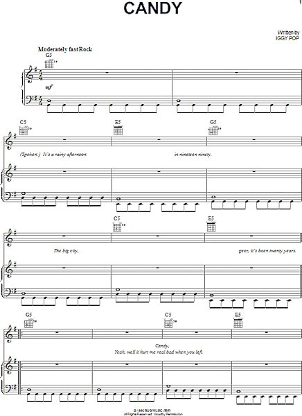 open zoom image for Candy - Piano/Vocal/Guitar, New, Main