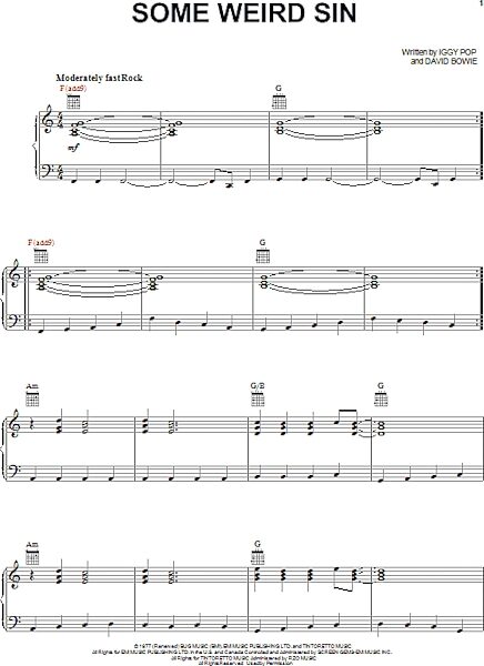 open zoom image for Some Weird Sin - Piano/Vocal/Guitar, New, Main