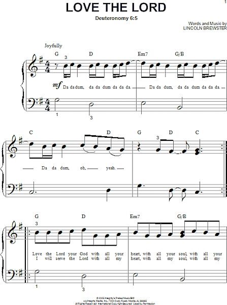 open zoom image for Love The Lord - Big Note Piano, New, Main