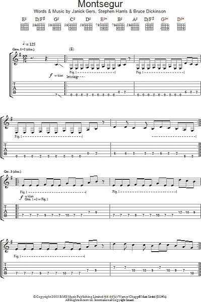 open zoom image for Montsegur - Guitar TAB, New, Main