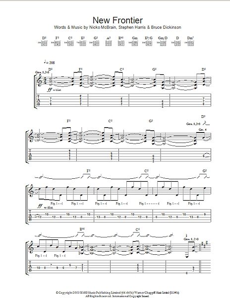 open zoom image for New Frontier - Guitar TAB, New, Main