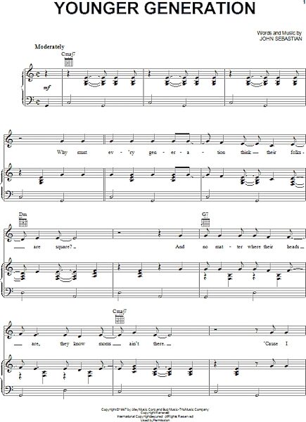 open zoom image for Younger Generation - Piano/Vocal/Guitar, New, Main