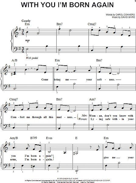 open zoom image for With You I'm Born Again - Easy Piano, New, Main