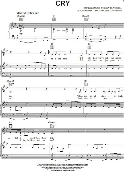 open zoom image for Cry - Piano/Vocal/Guitar, New, Main