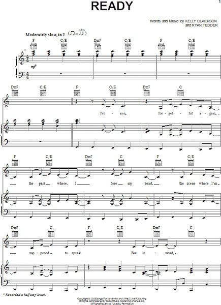 open zoom image for Ready - Piano/Vocal/Guitar, New, Main