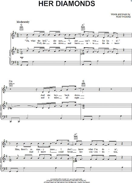 open zoom image for Her Diamonds - Piano/Vocal/Guitar, New, Main