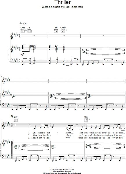 open zoom image for Thriller - Piano/Vocal/Guitar, New, Main