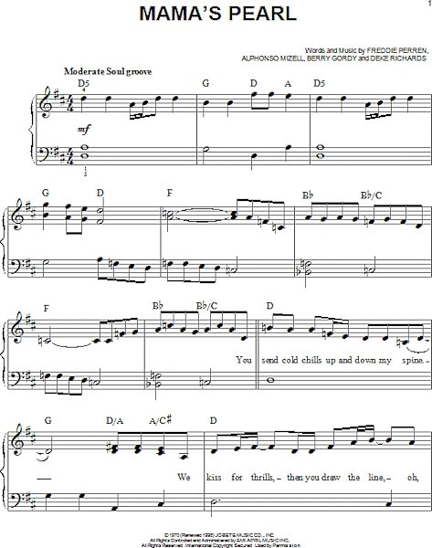 open zoom image for Mama's Pearl - Easy Piano, New, Main