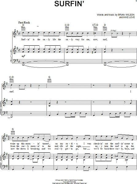 open zoom image for Surfin' - Piano/Vocal/Guitar, New, Main