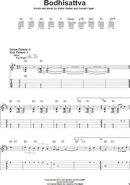 open zoom image for Bodhisattva - Easy Guitar with TAB, New, Main