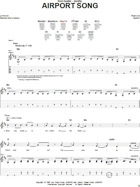 open zoom image for Airport Song - Guitar TAB, New, Main
