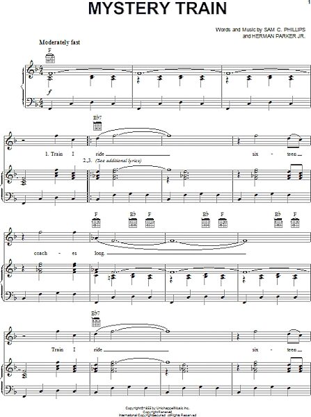 open zoom image for Mystery Train - Piano/Vocal/Guitar, New, Main