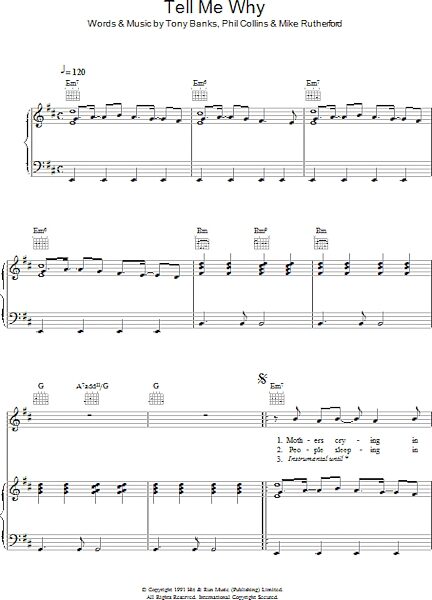 open zoom image for Tell Me Why - Piano/Vocal/Guitar, New, Main