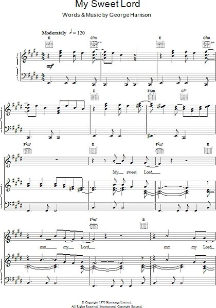 open zoom image for My Sweet Lord - Piano/Vocal/Guitar, New, Main