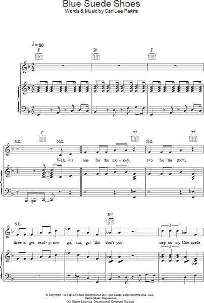 open zoom image for Blue Suede Shoes - Piano/Vocal/Guitar, New, Main
