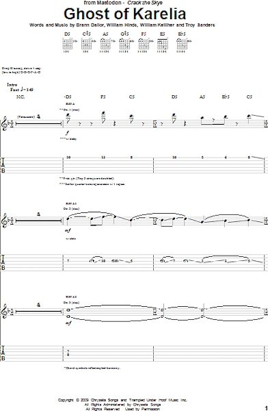 open zoom image for Ghost Of Karelia - Guitar TAB, New, Main