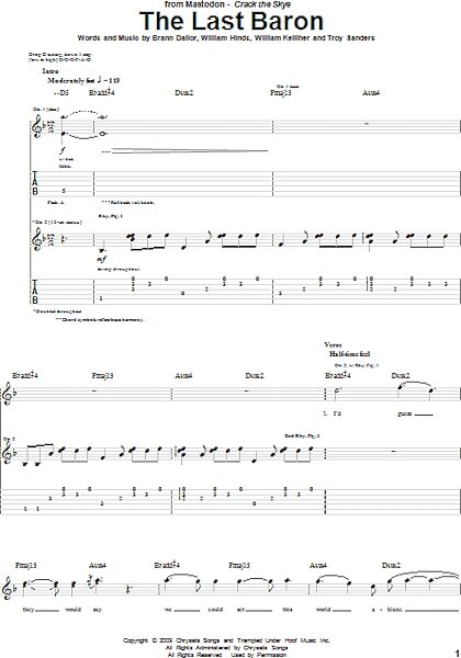 open zoom image for The Last Baron - Guitar TAB, New, Main