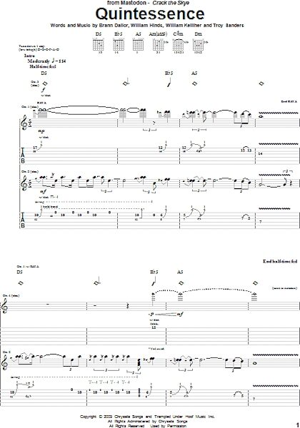open zoom image for Quintessence - Guitar TAB, New, Main