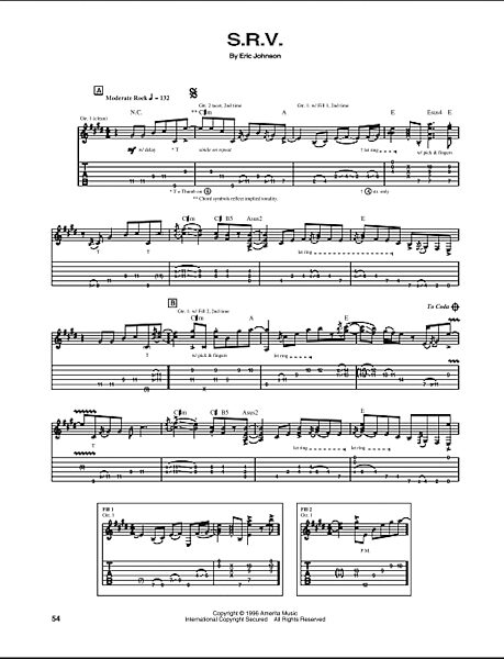 open zoom image for S.R.V. - Guitar TAB, New, Main