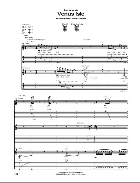 open zoom image for Venus Isle - Guitar TAB, New, Main