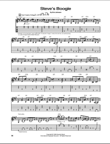 open zoom image for Steve's Boogie - Guitar TAB, New, Main