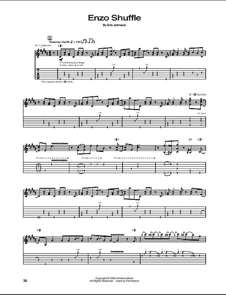open zoom image for Enzo Shuffle - Guitar TAB, New, Main