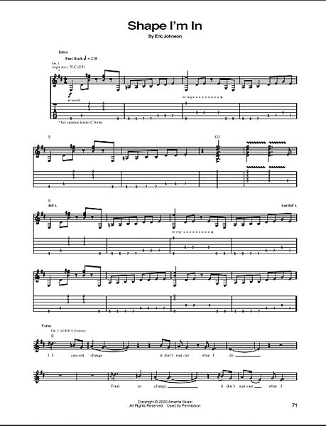 open zoom image for Shape I'm In - Guitar TAB, New, Main