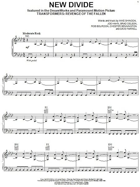 open zoom image for New Divide - Piano/Vocal/Guitar, New, Main