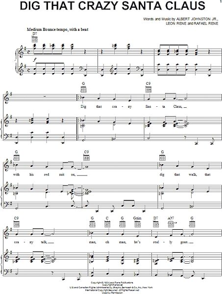 open zoom image for Dig That Crazy Santa Claus - Piano/Vocal/Guitar, New, Main