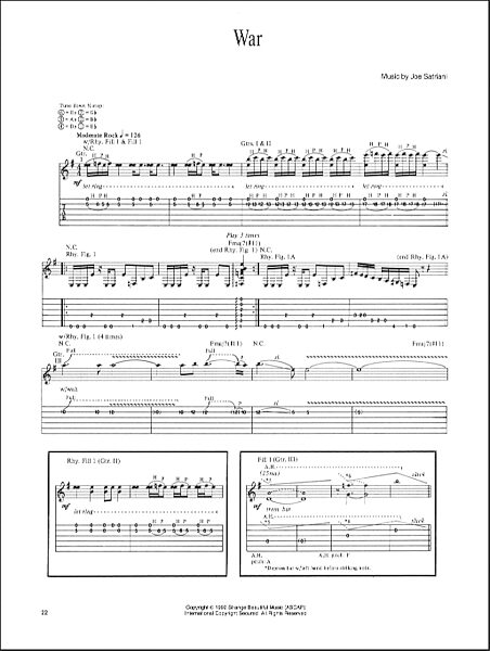 open zoom image for War - Guitar TAB, New, Main