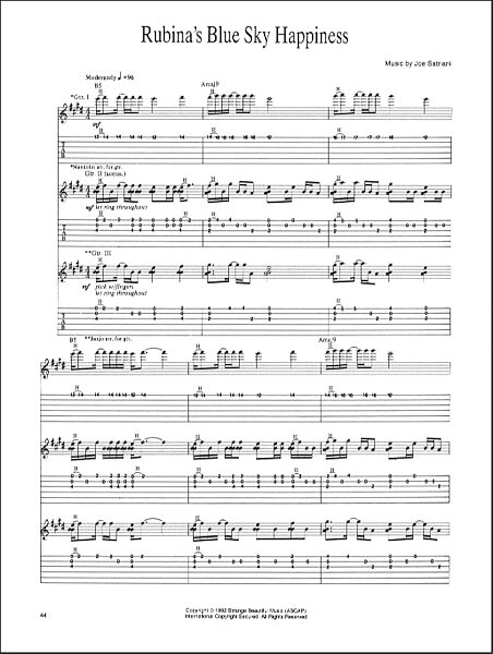 open zoom image for Rubina's Blue Sky Happiness - Guitar TAB, New, Main