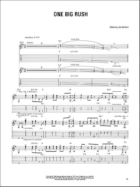 open zoom image for One Big Rush - Guitar TAB, New, Main