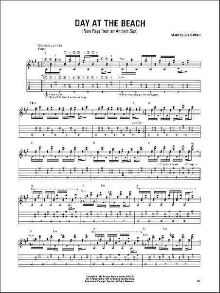 open zoom image for Day At The Beach (New Rays From An Ancient Sun) - Guitar TAB, New, Main