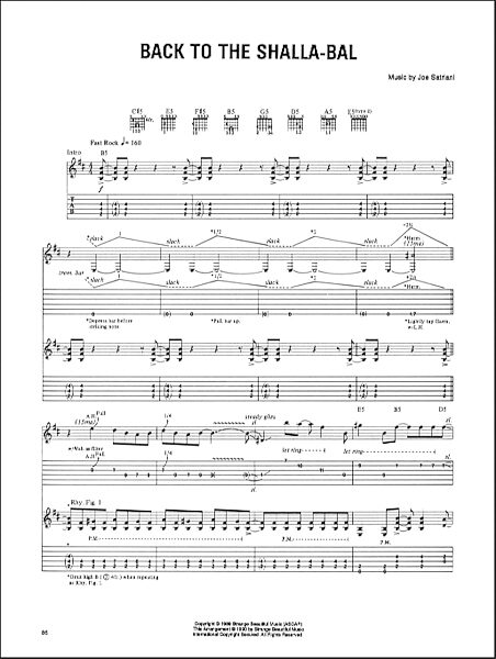 open zoom image for Back To The Shalla-Bal - Guitar TAB, New, Main