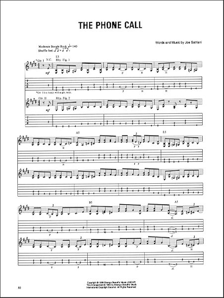 open zoom image for The Phone Call - Guitar TAB, New, Main