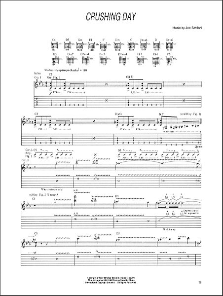 open zoom image for Crushing Day - Guitar TAB, New, Main