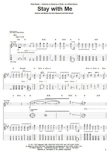 open zoom image for Stay With Me - Guitar TAB, New, Main