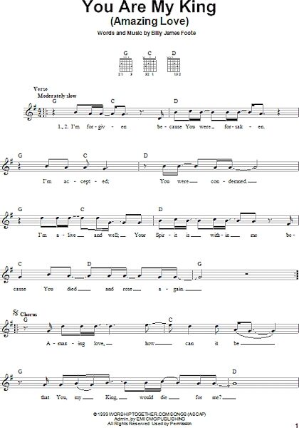 open zoom image for You Are My King (Amazing Love) - Easy Guitar, New, Main